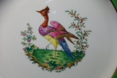 SPODE CHELSEA  BIRD GREEN R4689 SCALLOPED- DINNER PLATE  #4   .....         http://jaapiesfinechinastore.com