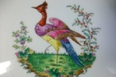 SPODE CHELSEA  BIRD GREEN R4689 SCALLOPED- DINNER PLATE  #4   .....         http://jaapiesfinechinastore.com
