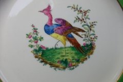 SPODE CHELSEA  BIRD GREEN R4689 SCALLOPED- DINNER PLATE  #5   .....         http://jaapiesfinechinastore.com