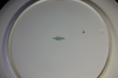 SPODE CHELSEA  BIRD GREEN R4689 SCALLOPED- DINNER PLATE  #5   .....         https://www.jaapiesfinechinastore.com