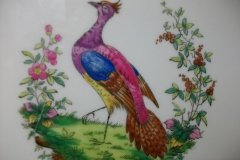 SPODE CHELSEA  BIRD GREEN R4689 SCALLOPED- DINNER PLATE  #6   .....         http://jaapiesfinechinastore.com