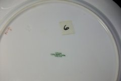 SPODE CHELSEA  BIRD GREEN R4689 SCALLOPED- DINNER PLATE  #6   .....         http://jaapiesfinechinastore.com