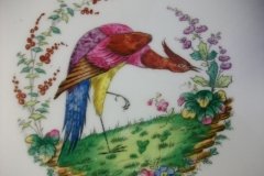 SPODE CHELSEA  BIRD GREEN R4689 SCALLOPED- DINNER PLATE  #7   .....         http://jaapiesfinechinastore.com