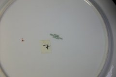 SPODE CHELSEA  BIRD GREEN R4689 SCALLOPED- DINNER PLATE  #7   .....         http://jaapiesfinechinastore.com