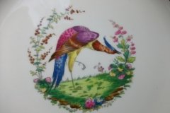 SPODE CHELSEA  BIRD GREEN R4689 SCALLOPED- DINNER PLATE  #8   .....         http://jaapiesfinechinastore.com