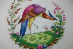 SPODE CHELSEA  BIRD GREEN R4689 SCALLOPED- DINNER PLATE  #8   .....         http://jaapiesfinechinastore.com