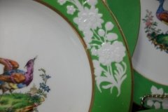 SPODE CHELSEA  BIRD GREEN SMOOTH- BREAD & BUTTER PLATE  #2   .....         http://jaapiesfinechinastore.com