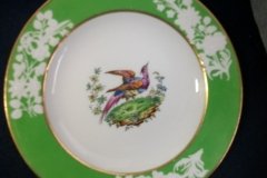 SPODE CHELSEA  BIRD GREEN SMOOTH- BREAD & BUTTER PLATE  #2   .....         http://jaapiesfinechinastore.com