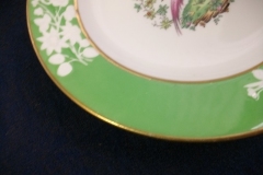 SPODE CHELSEA  BIRD GREEN SMOOTH- BREAD & BUTTER PLATE  #2   .....         https://www.jaapiesfinechinastore.com