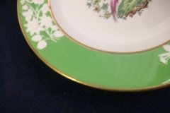 SPODE CHELSEA  BIRD GREEN SMOOTH- BREAD & BUTTER PLATE  #2   .....         http://jaapiesfinechinastore.com