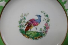 SPODE CHELSEA  BIRD GREEN SMOOTH- BREAD & BUTTER PLATE  #4  .....         http://jaapiesfinechinastore.com