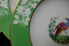 SPODE CHELSEA  BIRD GREEN SMOOTH- BREAD & BUTTER PLATE  #4  .....         https://www.jaapiesfinechinastore.com