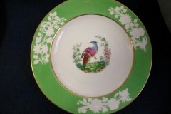 SPODE CHELSEA  BIRD GREEN SMOOTH- BREAD & BUTTER PLATE  #4  .....         http://jaapiesfinechinastore.com