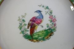 SPODE CHELSEA  BIRD GREEN SMOOTH- BREAD & BUTTER PLATE  #4  .....         http://jaapiesfinechinastore.com