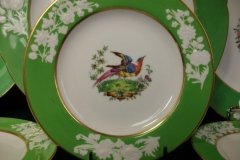 SPODE CHELSEA  BIRD GREEN SMOOTH- BREAD & BUTTER PLATE  # 5 .....         http://jaapiesfinechinastore.com