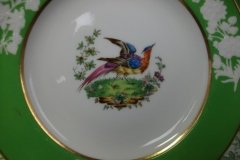 SPODE CHELSEA  BIRD GREEN SMOOTH- BREAD & BUTTER PLATE  # 5 .....         http://jaapiesfinechinastore.com