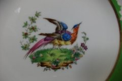 SPODE CHELSEA  BIRD GREEN SMOOTH- BREAD & BUTTER PLATE  # 5 .....         http://jaapiesfinechinastore.com