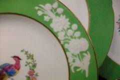 SPODE CHELSEA  BIRD GREEN SMOOTH- BREAD & BUTTER PLATE  #1   .....         http://jaapiesfinechinastore.com