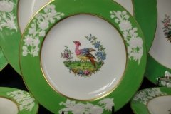 SPODE CHELSEA  BIRD GREEN SMOOTH- BREAD & BUTTER PLATE  # 6   .....         http://jaapiesfinechinastore.com