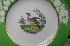SPODE CHELSEA  BIRD GREEN SMOOTH- BREAD & BUTTER PLATE  # 6   .....         http://jaapiesfinechinastore.com