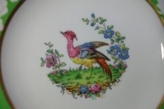 SPODE CHELSEA  BIRD GREEN SMOOTH- BREAD & BUTTER PLATE  # 6   .....         http://jaapiesfinechinastore.com