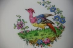 SPODE CHELSEA  BIRD GREEN SMOOTH- BREAD & BUTTER PLATE  # 6   .....         http://jaapiesfinechinastore.com