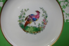 SPODE CHELSEA  BIRD GREEN SMOOTH- BREAD & BUTTER PLATE  # 7   .....         https://www.jaapiesfinechinastore.com