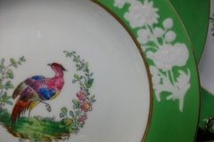 SPODE CHELSEA  BIRD GREEN SMOOTH- BREAD & BUTTER PLATE  # 7   .....         http://jaapiesfinechinastore.com