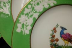 SPODE CHELSEA  BIRD GREEN SMOOTH- BREAD & BUTTER PLATE  # 8   .....         http://jaapiesfinechinastore.com