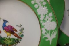SPODE CHELSEA  BIRD GREEN SMOOTH- BREAD & BUTTER PLATE  # 8   .....         http://jaapiesfinechinastore.com