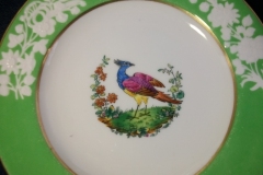 SPODE CHELSEA  BIRD GREEN SMOOTH- BREAD & BUTTER PLATE  # 8   .....         https://www.jaapiesfinechinastore.com