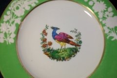 SPODE CHELSEA  BIRD GREEN SMOOTH- BREAD & BUTTER PLATE  # 8   .....         http://jaapiesfinechinastore.com