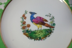 SPODE CHELSEA  BIRD GREEN SMOOTH- BREAD & BUTTER PLATE  # 8   .....         https://www.jaapiesfinechinastore.com