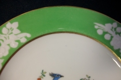 SPODE CHELSEA  BIRD GREEN SMOOTH- BREAD & BUTTER PLATE  # 8   .....         https://www.jaapiesfinechinastore.com