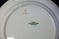 SPODE CHELSEA  BIRD GREEN SMOOTH- BREAD & BUTTER PLATE  # 8   .....         https://www.jaapiesfinechinastore.com