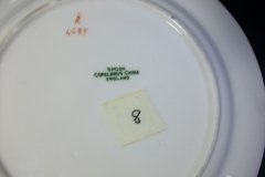 SPODE CHELSEA  BIRD GREEN SMOOTH- BREAD & BUTTER PLATE  # 8   .....         http://jaapiesfinechinastore.com