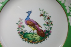 SPODE CHELSEA  BIRD GREEN R4689 SCALLOPED- DINNER PLATE  #2   .....         https://www.jaapiesfinechinastore.com