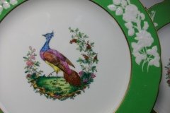 SPODE CHELSEA  BIRD GREEN R4689 SCALLOPED- DINNER PLATE  #2   .....         http://jaapiesfinechinastore.com