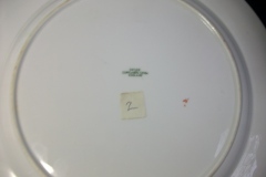 SPODE CHELSEA  BIRD GREEN R4689 SCALLOPED- DINNER PLATE  #2   .....         https://www.jaapiesfinechinastore.com