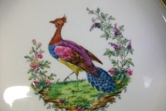 SPODE CHELSEA  BIRD GREEN R4689 SCALLOPED- DINNER PLATE  #3   .....         http://jaapiesfinechinastore.com