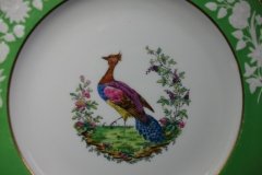 SPODE CHELSEA  BIRD GREEN R4689 SCALLOPED- DINNER PLATE  #3   .....         http://jaapiesfinechinastore.com