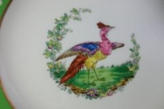 SPODE CHELSEA  BIRD GREEN R4689 SMOOTH-  LUNCH PLATE  #2   .....         http://jaapiesfinechinastore.com
