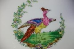 SPODE CHELSEA  BIRD GREEN R4689 SMOOTH-  LUNCH PLATE  #2   .....         http://jaapiesfinechinastore.com