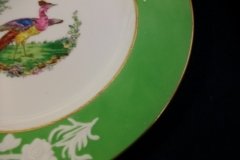 SPODE CHELSEA  BIRD GREEN R4689 SMOOTH-  LUNCH PLATE  #2   .....         http://jaapiesfinechinastore.com