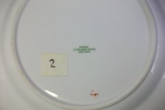 SPODE CHELSEA  BIRD GREEN R4689 SMOOTH-  LUNCH PLATE  #2   .....         http://jaapiesfinechinastore.com