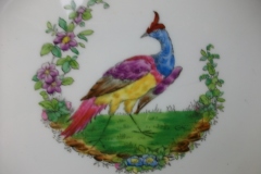 SPODE CHELSEA  BIRD GREEN R4689 SMOOTH-  LUNCH PLATE  #4   .....         https://www.jaapiesfinechinastore.com