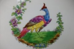 SPODE CHELSEA  BIRD GREEN R4689 SMOOTH-  LUNCH PLATE  #4   .....         http://jaapiesfinechinastore.com