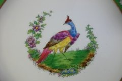 SPODE CHELSEA  BIRD GREEN R4689 SMOOTH-  LUNCH PLATE  #4   .....         http://jaapiesfinechinastore.com