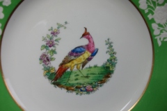 SPODE CHELSEA  BIRD GREEN R4689 SMOOTH-  LUNCH PLATE  #5   .....         https://www.jaapiesfinechinastore.com