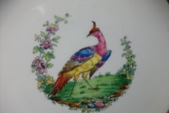 SPODE CHELSEA  BIRD GREEN R4689 SMOOTH-  LUNCH PLATE  #5   .....         http://jaapiesfinechinastore.com